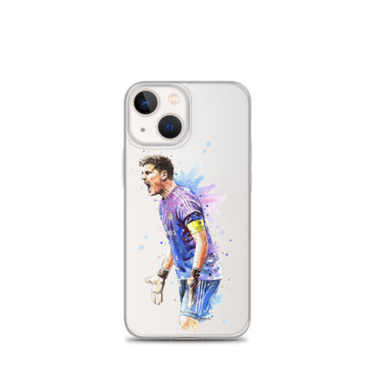 Real Madrid Legend Casillas Vintage Clear Case for iPhone® - The 90+ Minute