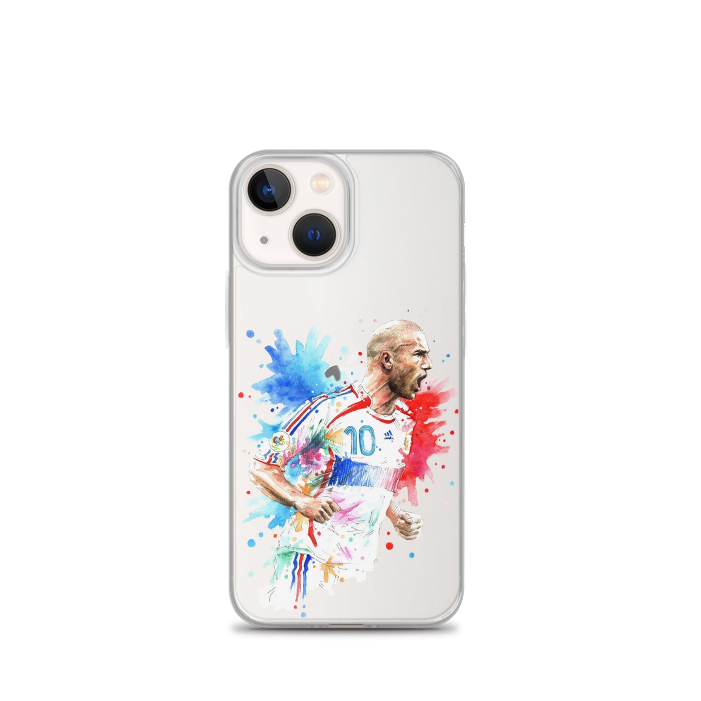 France Zinadine Zidane "Zizou" Vintage Clear Case for iPhone® - The 90+ Minute