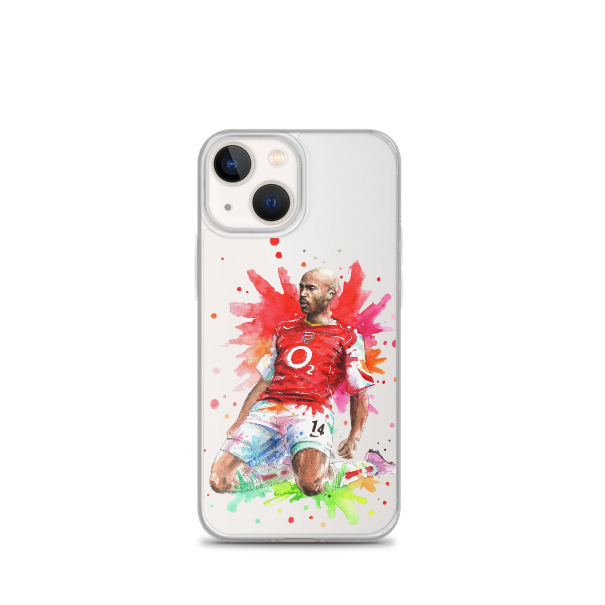 Arsenal Thierry Henry Vintage Clear Case for iPhone® - The 90+ Minute