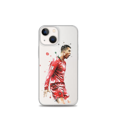 Ronaldo Portugal Celebration Vintage Clear Case for iPhone®
