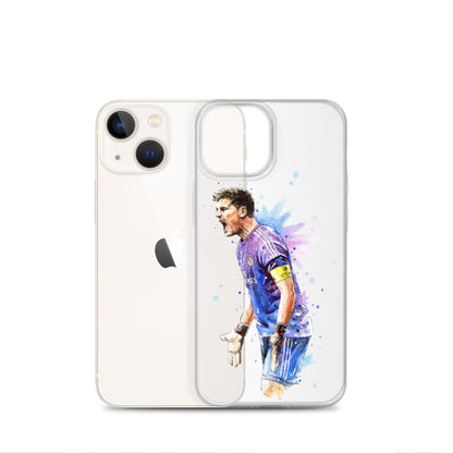 Real Madrid Legend Casillas Vintage Clear Case for iPhone® - The 90+ Minute