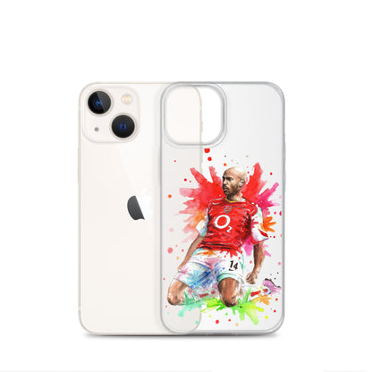 Arsenal Thierry Henry Vintage Clear Case for iPhone® - The 90+ Minute