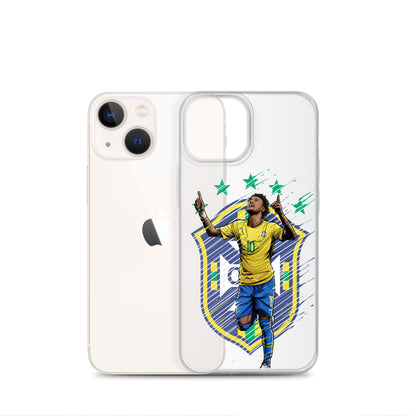 Neymar Brazil Logo iPhone Clear Case - The 90+ Minute