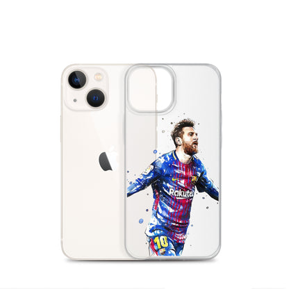 Lionel Messi Barca Vintage Clear Case for iPhone®