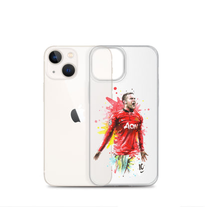 Manchester United Wayne Rooney Vintage Clear Case for iPhone®