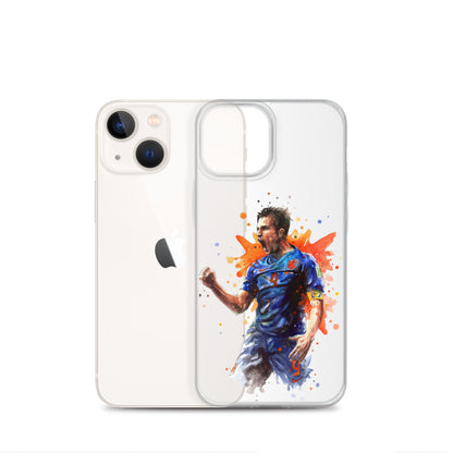Netherlands Van Persie Vintage Clear Case for iPhone®