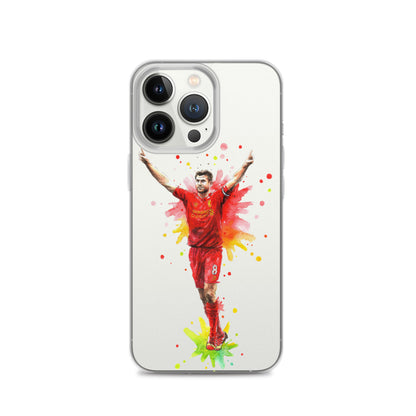 Liverpool Steven Gerrard Vintage Clear Case for iPhone® - The 90+ Minute