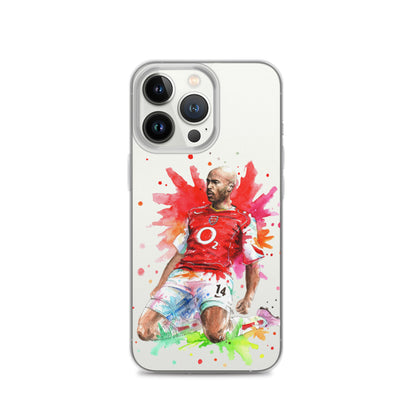 Arsenal Thierry Henry Vintage Clear Case for iPhone® - The 90+ Minute