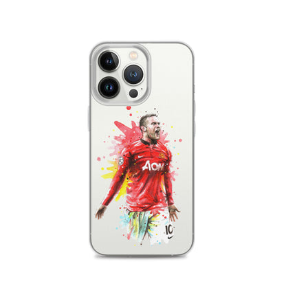 Manchester United Wayne Rooney Vintage Clear Case for iPhone®
