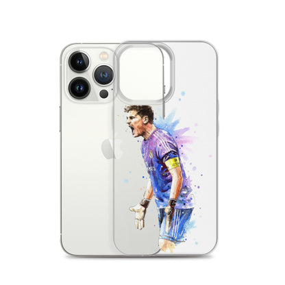 Real Madrid Legend Casillas Vintage Clear Case for iPhone® - The 90+ Minute