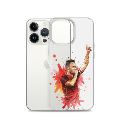 AS Roma Totti Eterno Vintage Clear Case for iPhone®