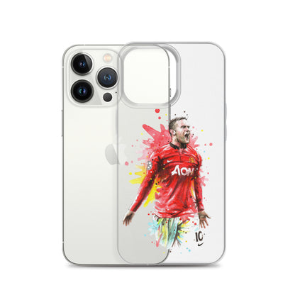 Manchester United Wayne Rooney Vintage Clear Case for iPhone®