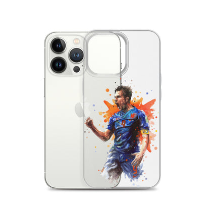 Netherlands Van Persie Vintage Clear Case for iPhone®