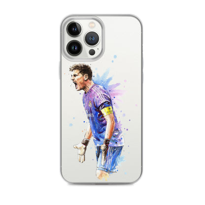 Real Madrid Legend Casillas Vintage Clear Case for iPhone® - The 90+ Minute