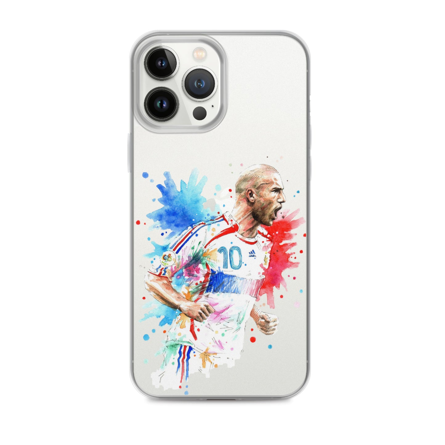 France Zinadine Zidane "Zizou" Vintage Clear Case for iPhone® - The 90+ Minute