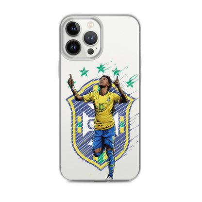 Neymar Brazil Logo iPhone Clear Case - The 90+ Minute