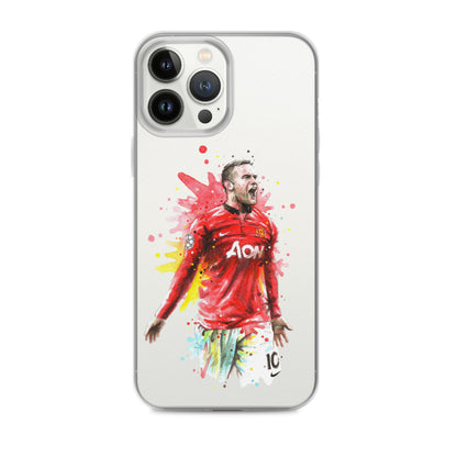 Manchester United Wayne Rooney Vintage Clear Case for iPhone®