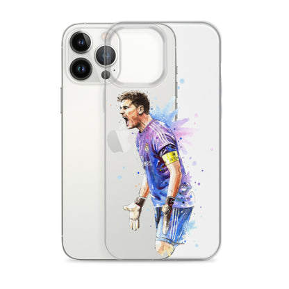 Real Madrid Legend Casillas Vintage Clear Case for iPhone® - The 90+ Minute