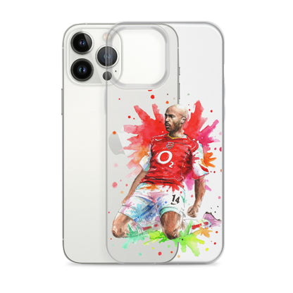 Arsenal Thierry Henry Vintage Clear Case for iPhone® - The 90+ Minute