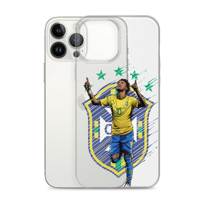 Neymar Brazil Logo iPhone Clear Case - The 90+ Minute