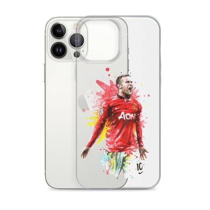 Manchester United Wayne Rooney Vintage Clear Case for iPhone®