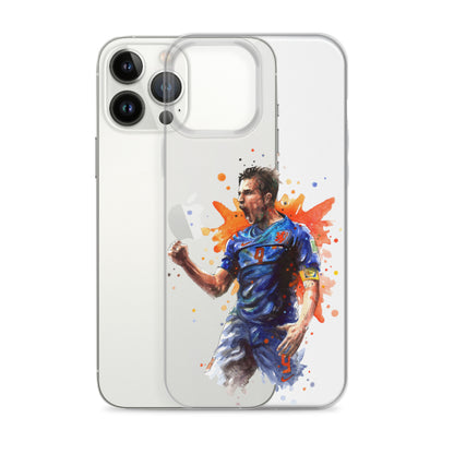 Netherlands Van Persie Vintage Clear Case for iPhone®