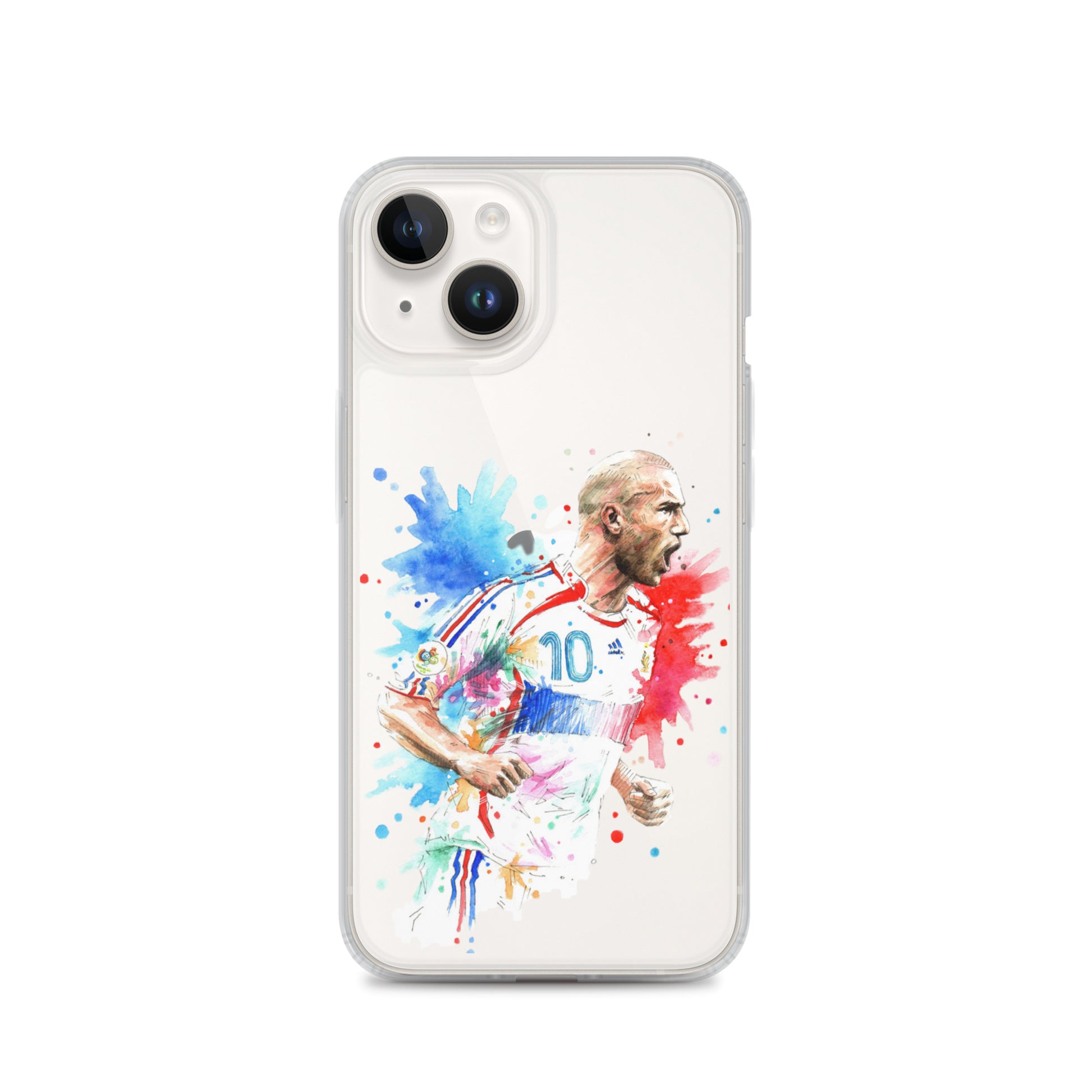 France Zinadine Zidane "Zizou" Vintage Clear Case for iPhone® - The 90+ Minute