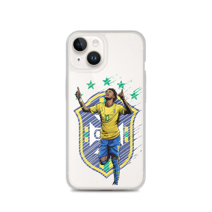 Neymar Brazil Logo iPhone Clear Case - The 90+ Minute