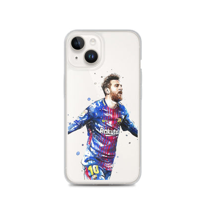 Lionel Messi Barca Vintage Clear Case for iPhone®