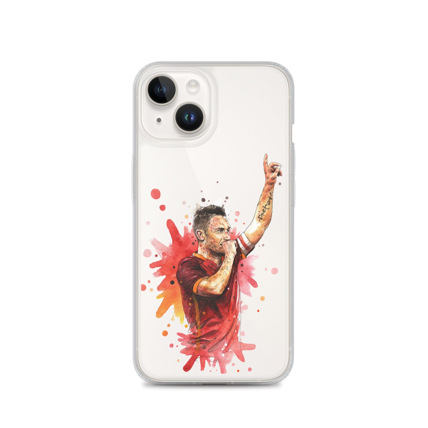 AS Roma Totti Eterno Vintage Clear Case for iPhone®