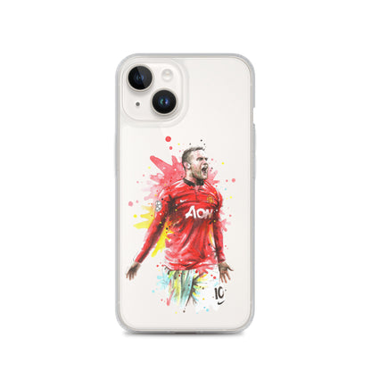 Manchester United Wayne Rooney Vintage Clear Case for iPhone®