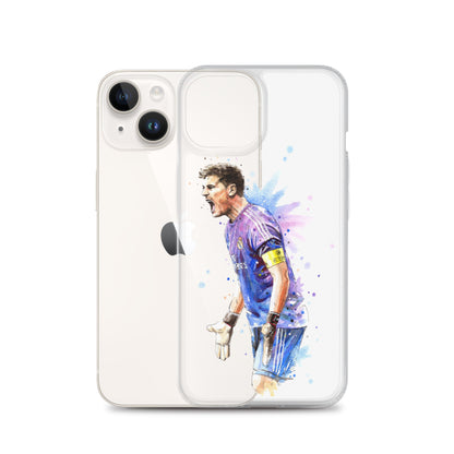 Real Madrid Legend Casillas Vintage Clear Case for iPhone® - The 90+ Minute