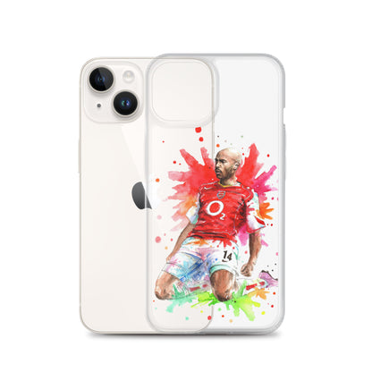 Arsenal Thierry Henry Vintage Clear Case for iPhone® - The 90+ Minute