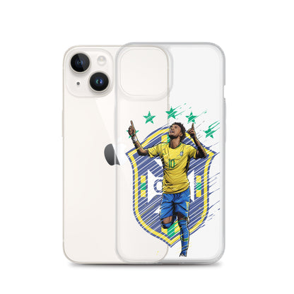 Neymar Brazil Logo iPhone Clear Case - The 90+ Minute