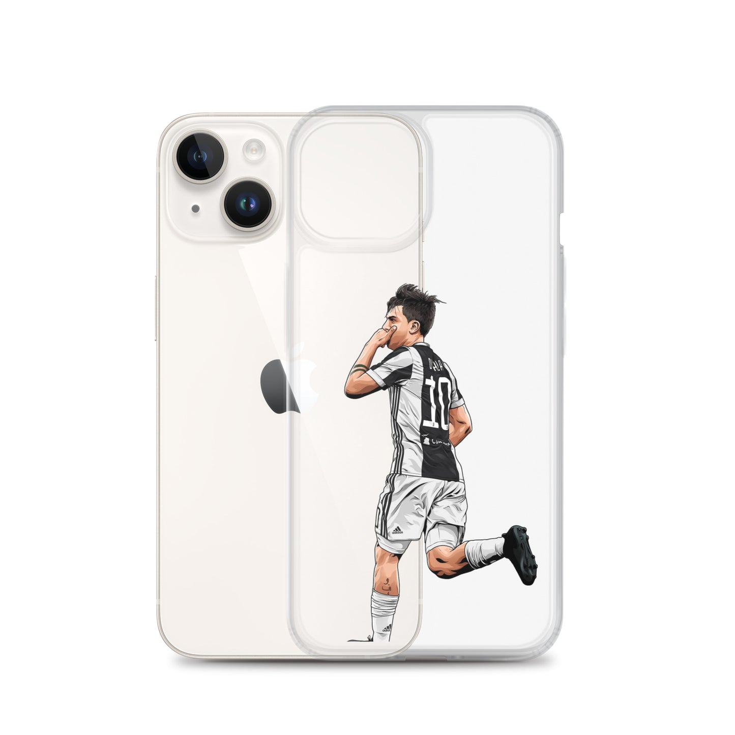 Dybala Mask Juve Clear Case for iPhone®