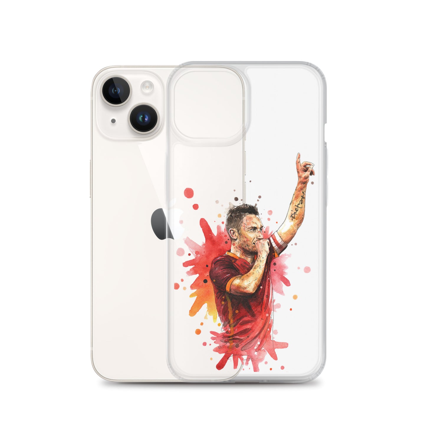 AS Roma Totti Eterno Vintage Clear Case for iPhone®