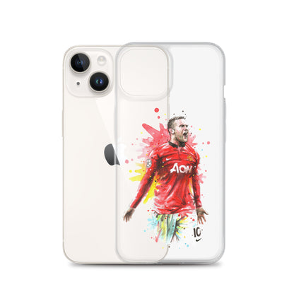 Manchester United Wayne Rooney Vintage Clear Case for iPhone®