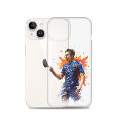 Netherlands Van Persie Vintage Clear Case for iPhone®