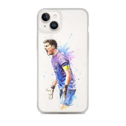 Real Madrid Legend Casillas Vintage Clear Case for iPhone® - The 90+ Minute