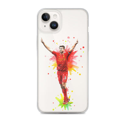Liverpool Steven Gerrard Vintage Clear Case for iPhone® - The 90+ Minute