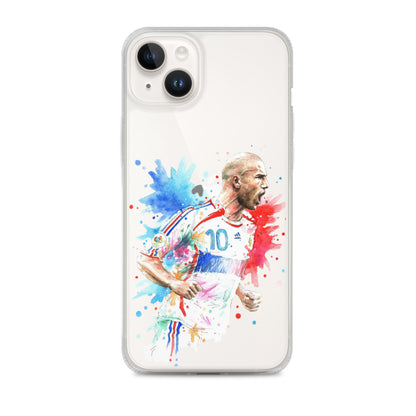France Zinadine Zidane "Zizou" Vintage Clear Case for iPhone® - The 90+ Minute