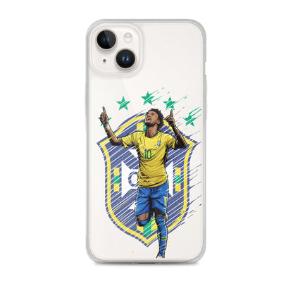 Neymar Brazil Logo iPhone Clear Case - The 90+ Minute
