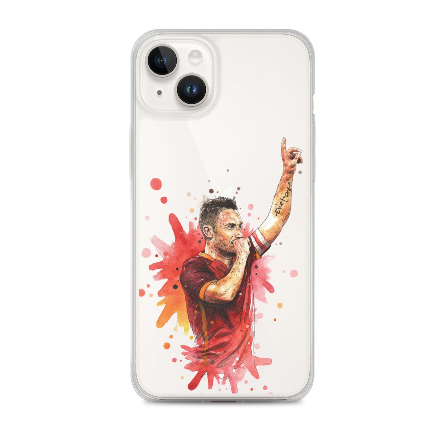 AS Roma Totti Eterno Vintage Clear Case for iPhone®