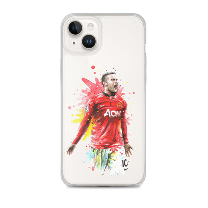 Manchester United Wayne Rooney Vintage Clear Case for iPhone®