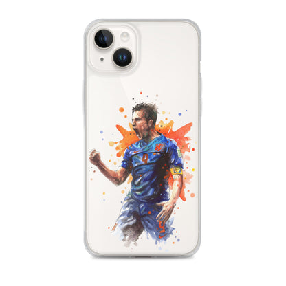Netherlands Van Persie Vintage Clear Case for iPhone®