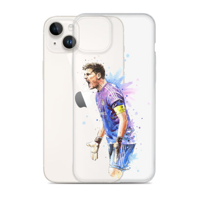 Real Madrid Legend Casillas Vintage Clear Case for iPhone® - The 90+ Minute