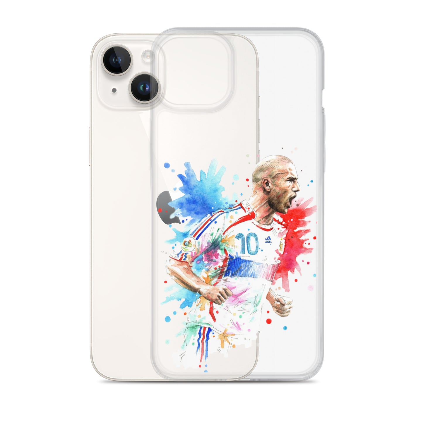 France Zinadine Zidane "Zizou" Vintage Clear Case for iPhone® - The 90+ Minute