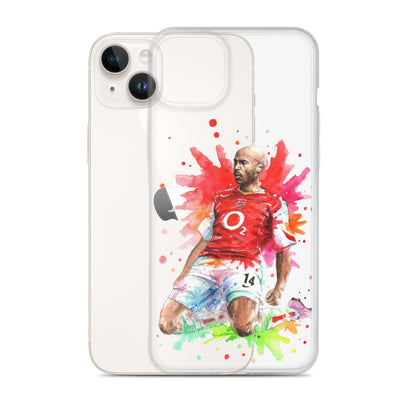 Arsenal Thierry Henry Vintage Clear Case for iPhone® - The 90+ Minute
