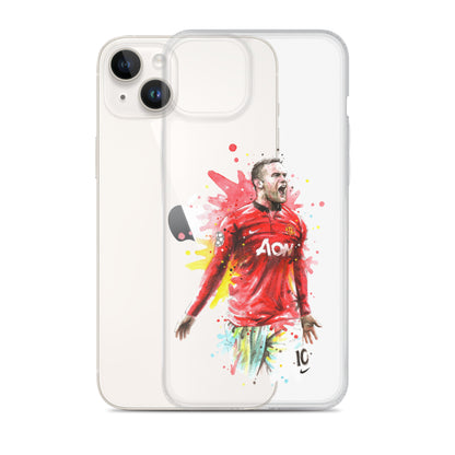 Manchester United Wayne Rooney Vintage Clear Case for iPhone®