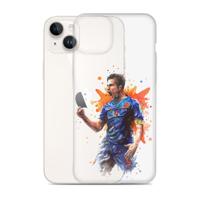 Netherlands Van Persie Vintage Clear Case for iPhone®